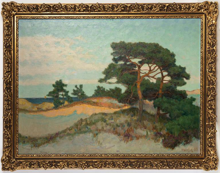Fritz Kärfve, oil on canvas, signed and dated 1919.