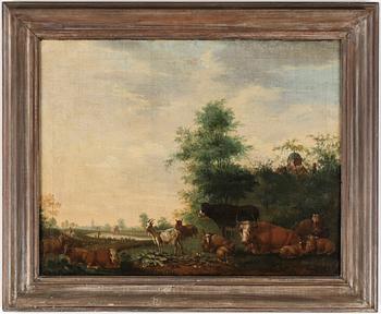 OKÄND KONSTNÄR, olja på duk, ej signerad, 1700-tal.