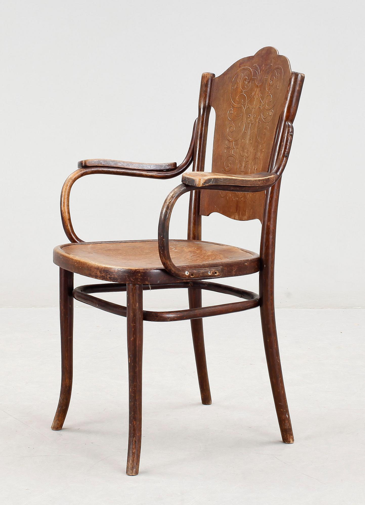KARMSTOL, Thonet, tidigt 1900-tal.