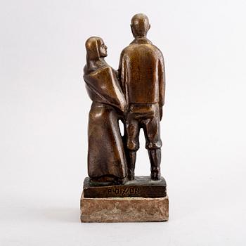Axel Olsson, skulptur signerad.