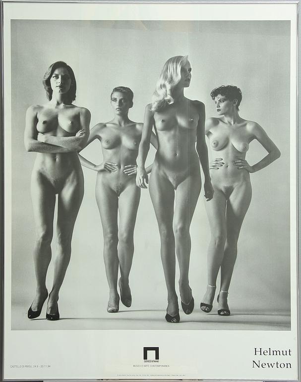 HELMUT NEWTON, utställningsaffisch. Museo Dárte Contemporanea.