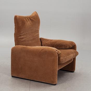 FÅTÖLJ, "Maralunga", Vico Magistretti för Cassina, formgiven 1973.