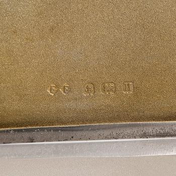 Cigarettetuier, 2 st, sterling silver, Birmingham, England 1932 och 1946.