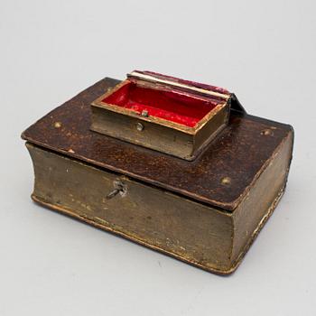 A box in the shape of two books 18th century.