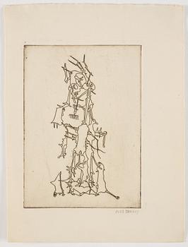 Yves Tanguy, "Composition B, from Le Mythe de la Roche percée".