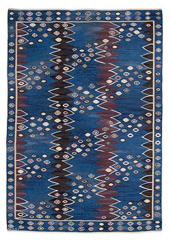 554. CARPET. "Snäckorna". Tapestry weave. 275,5 x 194 cm. Signed AB MMF BN.