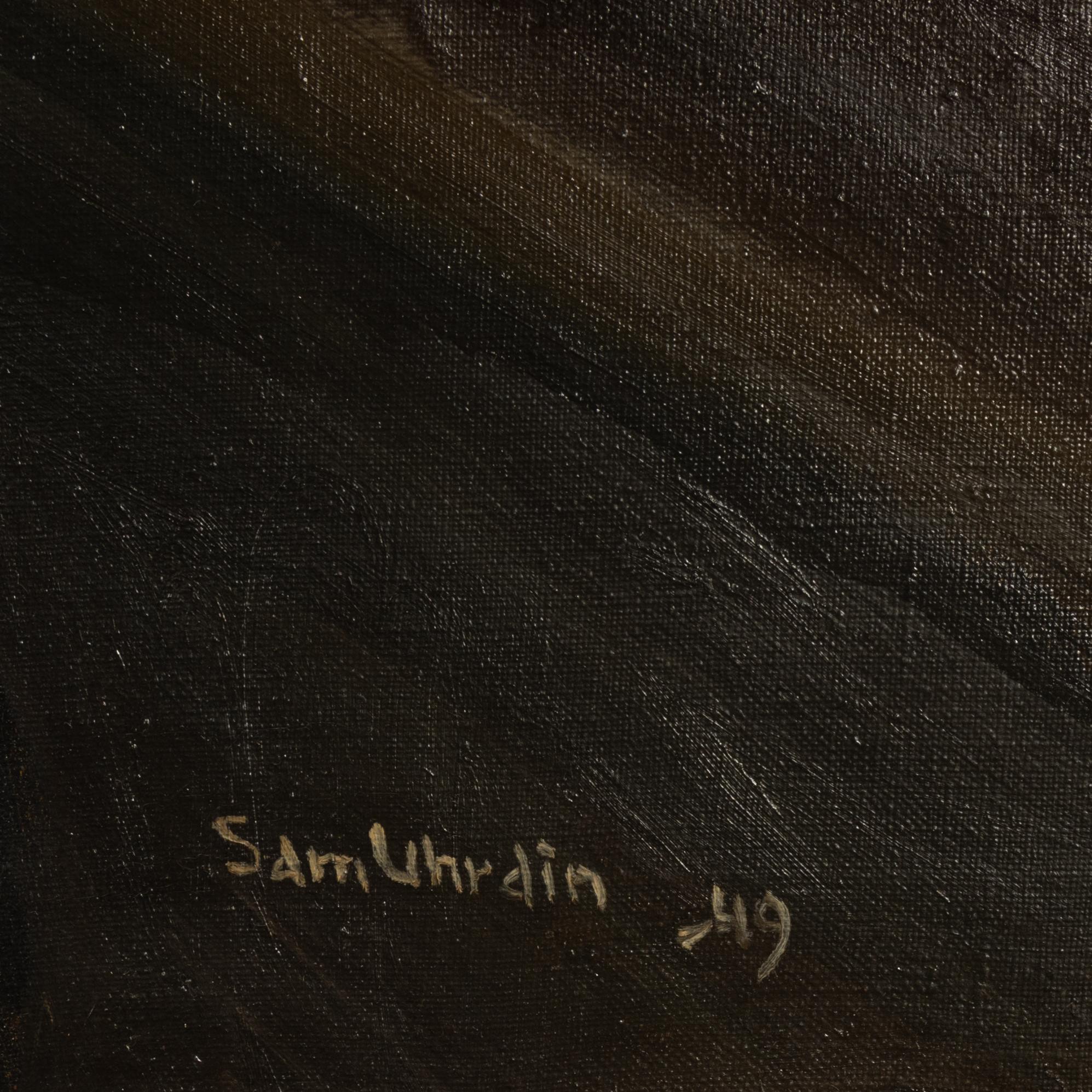 Sam Uhrdin, olja på duk, signerad och daterad 49.