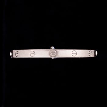 ARMRING, Cartier Love Bracelet, 18K vitguld. Originalask och intyg. 2006.