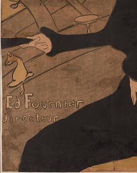 Henri de Toulouse-Lautrec, Colour lithograph printed on wove paper, with printed signature, 1893.