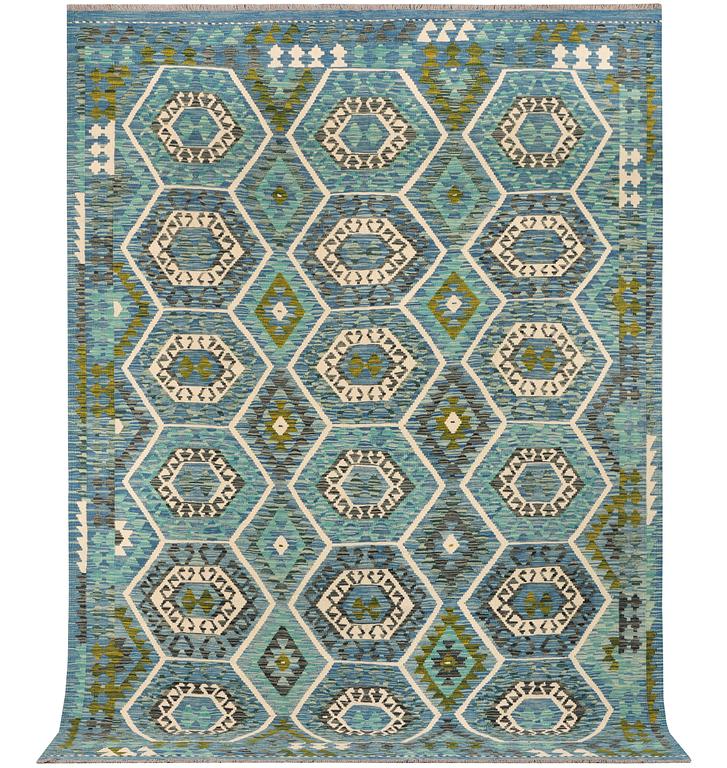 Matta, Afghansk kelim, ca 294 x 207 cm.