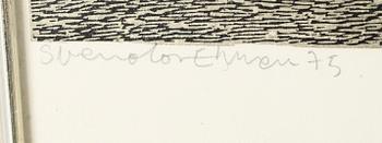 SVENOLOV EHRÉN, färglitografi, signerad och daterad -75, numrerad 270/360.