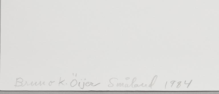 Peter de Ru, "Bruno K Öijer i Småland, 1984".