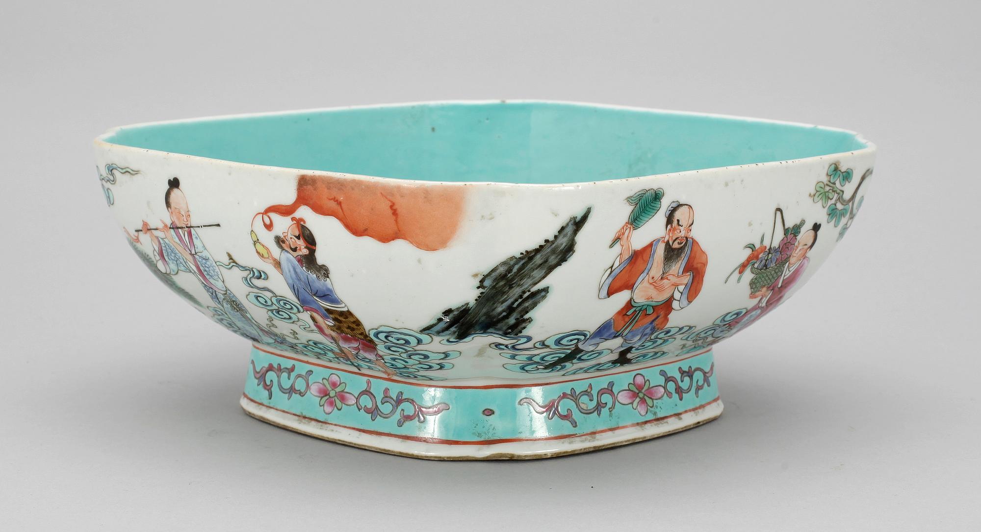 SKÅL, porslin, Kina, omkring sekelskiftet 1900.