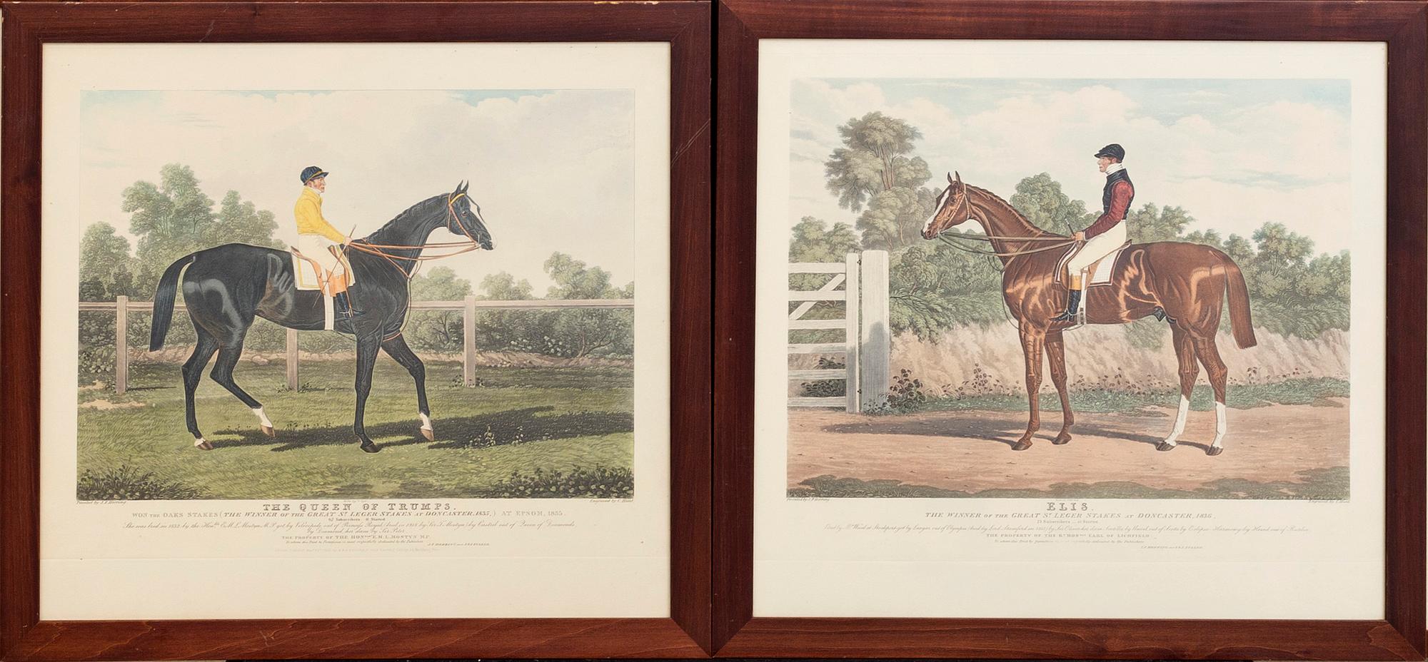 JOHN FREDERICK HERRING SR, after,and C. Hancock, after  3+1 color engravings.