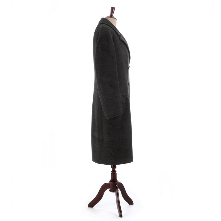 A.W. BAUER, a grey woolblend coat.
