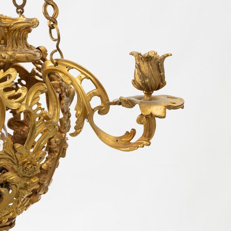 Chandelier, late 19th century, Neo-Rococo.