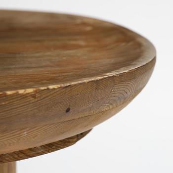 Axel Einar Hjorth, a stained pine "Utö" table, Nordiska Kompaniet, Sweden, 1930s.