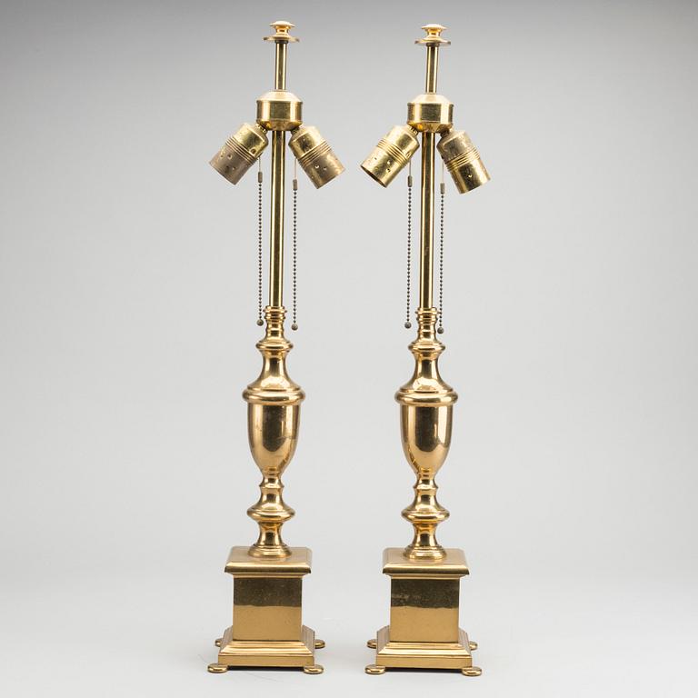 A pair of mid century table lamps.