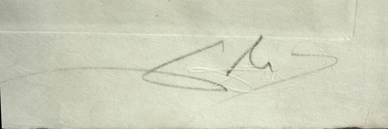 SALVADOR DALÍ, handkolorerad torrnål, sign och numr 58/145.