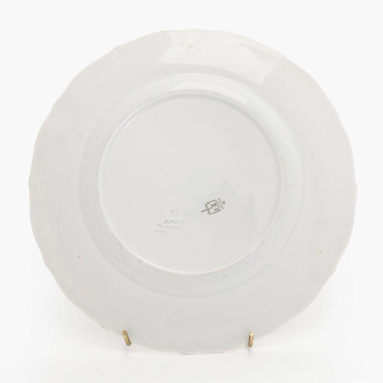 A set of eight crayfish plates, earthenware, Arabia, Finland 1928–1949.
