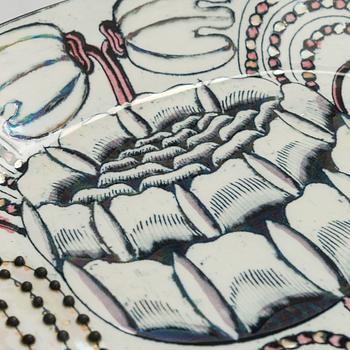 Birger Kaipiainen, A ceramic decorative dish, signed Kaipiainen Arabia.