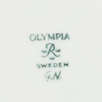 GUNNAR NYLUND, vaser, 2 st, samt skålar 2 st, stengods, bland annat "Ritzi", Rörstrand.
