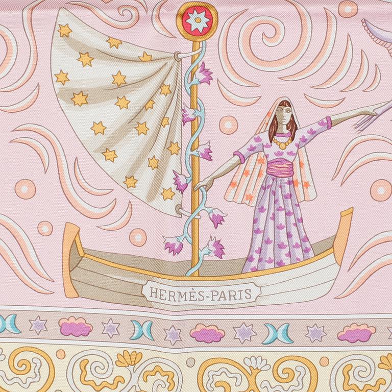 HERMÈS, scarf "Peuple du vent".