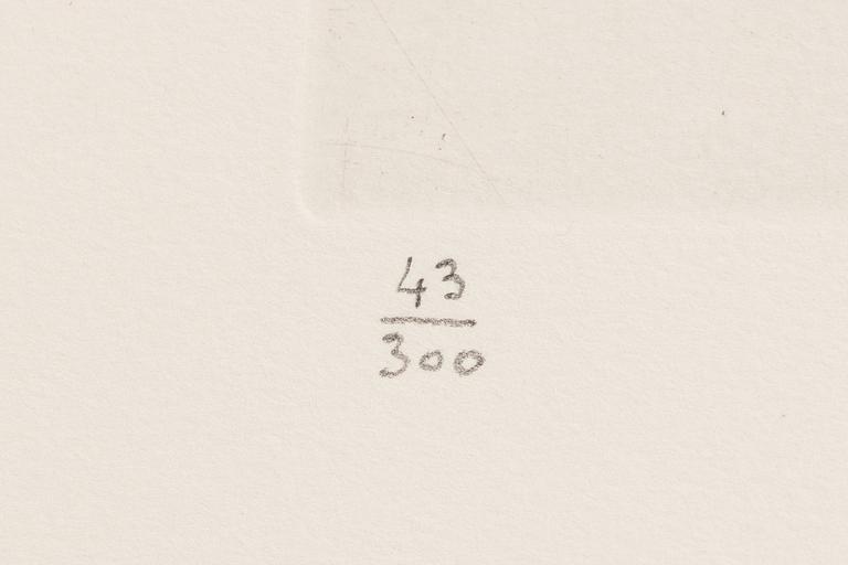 Salvador Dalí, kolorerad torrnål, 1974, signerad och numrerad43/300.