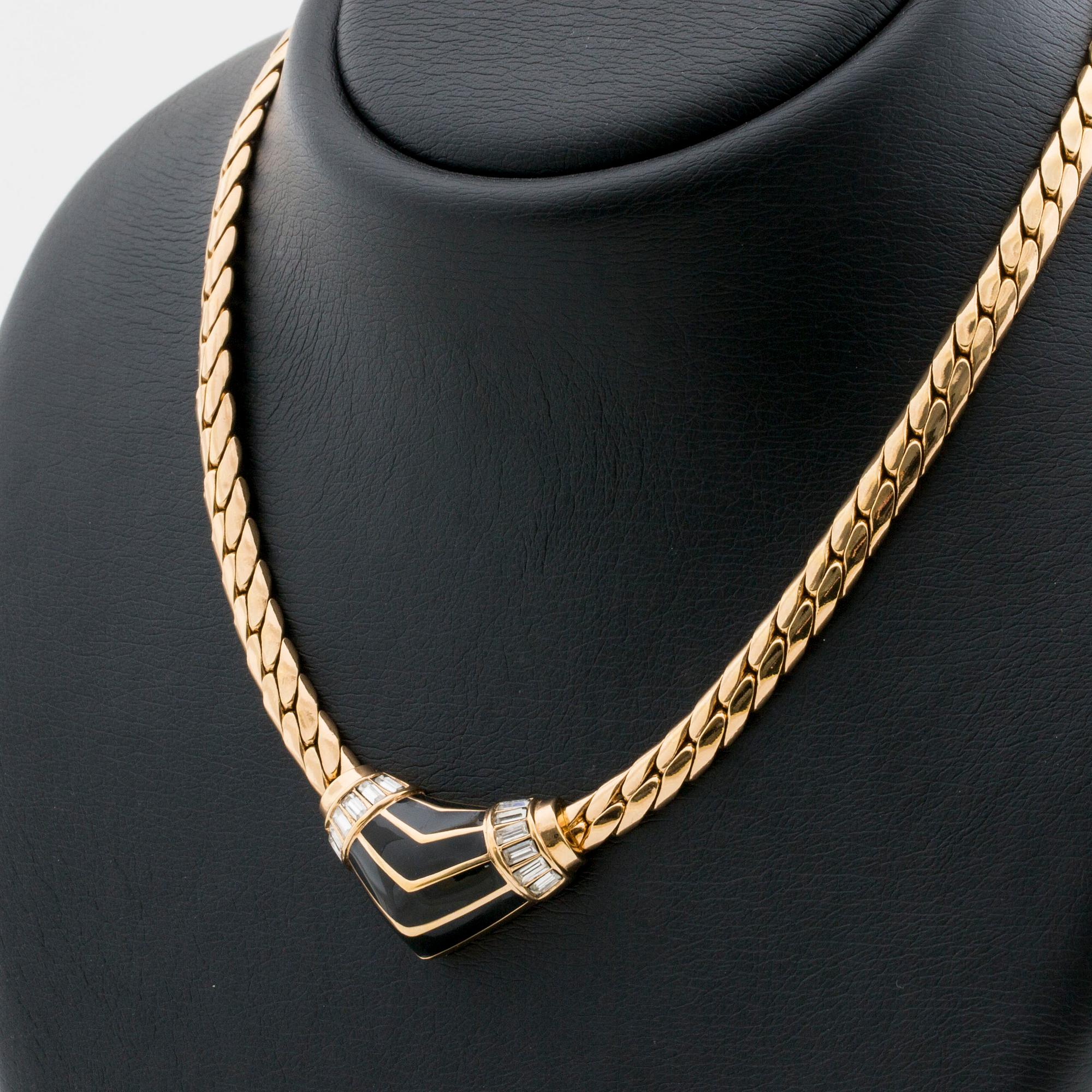 CHRISTIAN DIOR, necklace and two pairs of earrings.