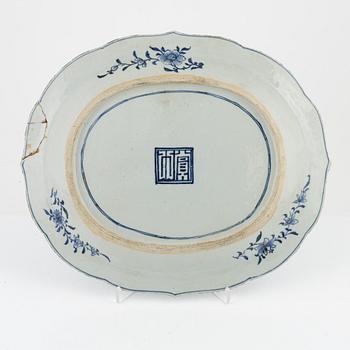 Stekfat, kompaniporslin, Kina, Qingdynastin, Qianlong (1736-95).