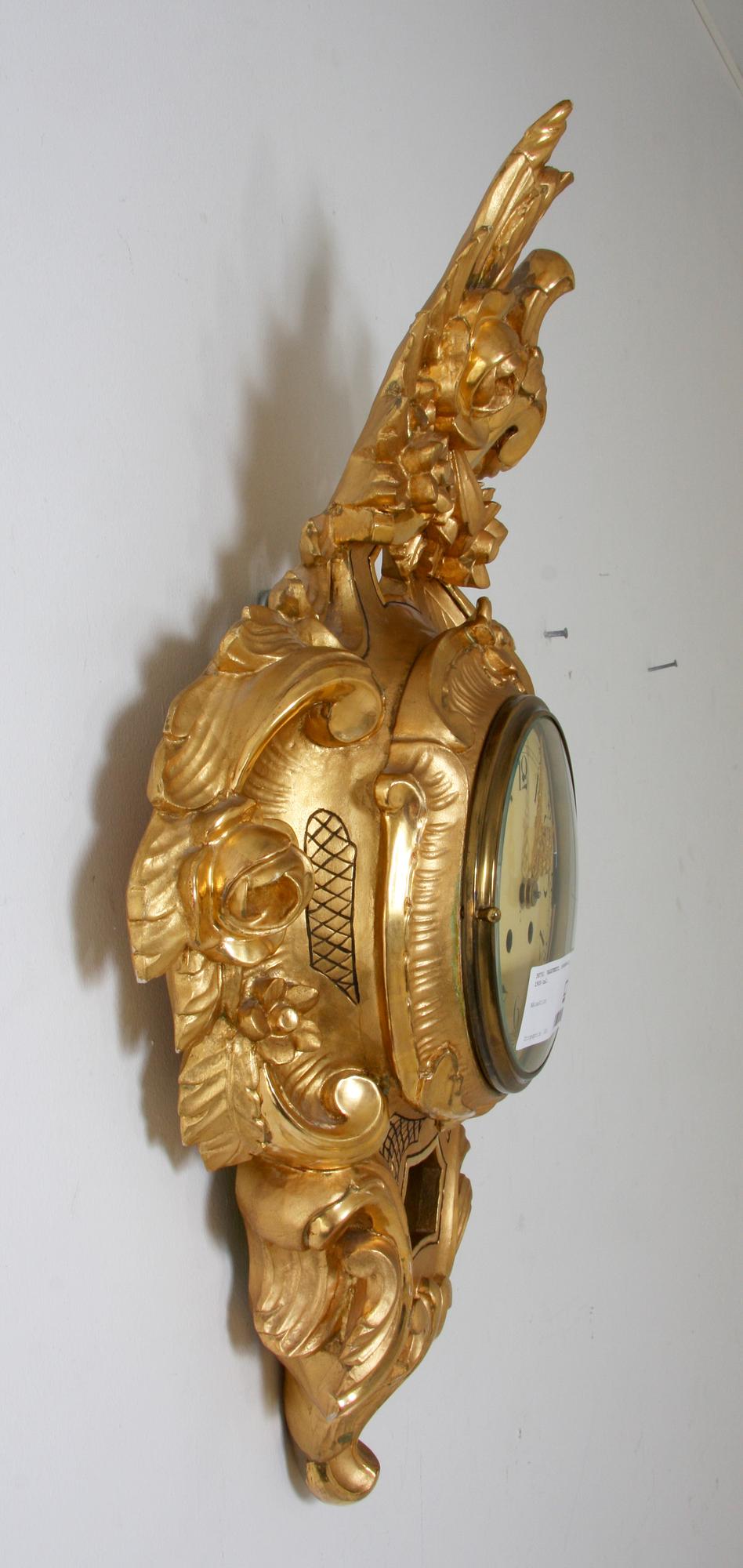 VÄGGPENDYL, rokokostil, 1900-tal.