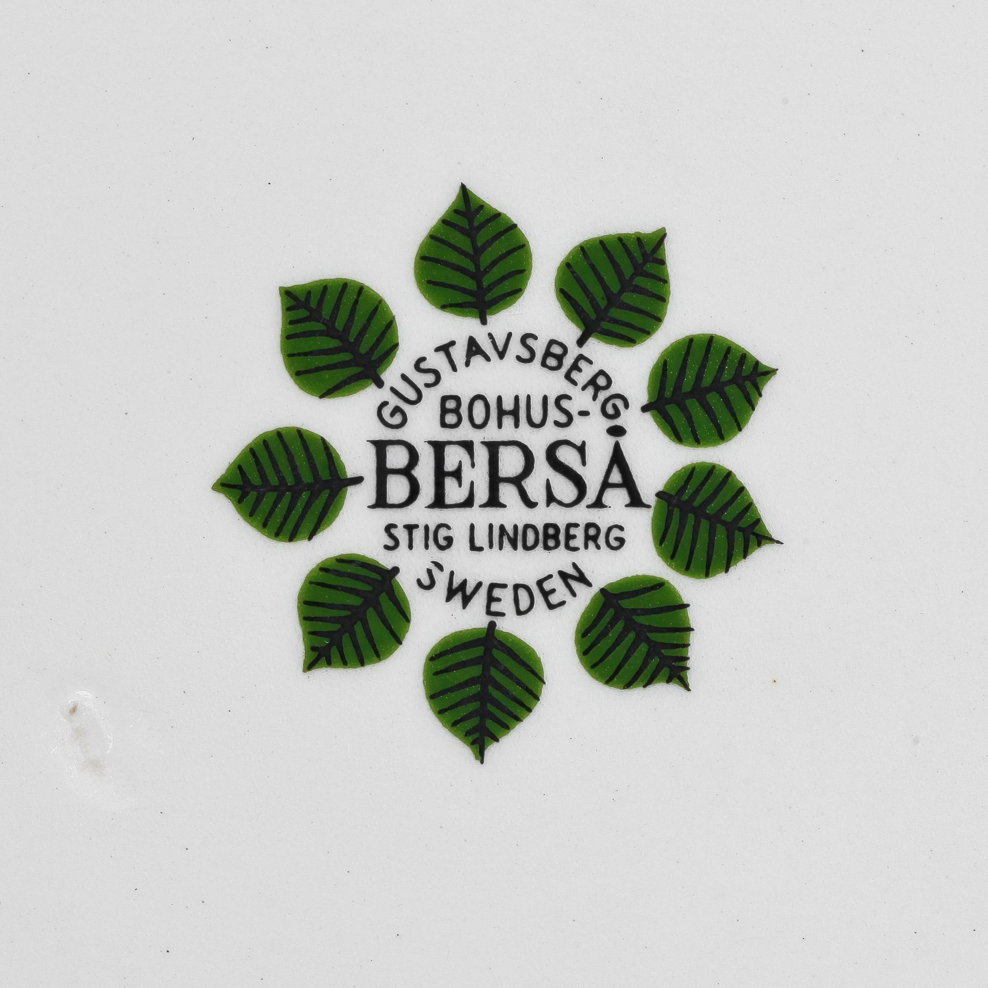 MATSERVIS, 18 delar, porslin, "Berså", Stig Lindberg, Gustavsberg.