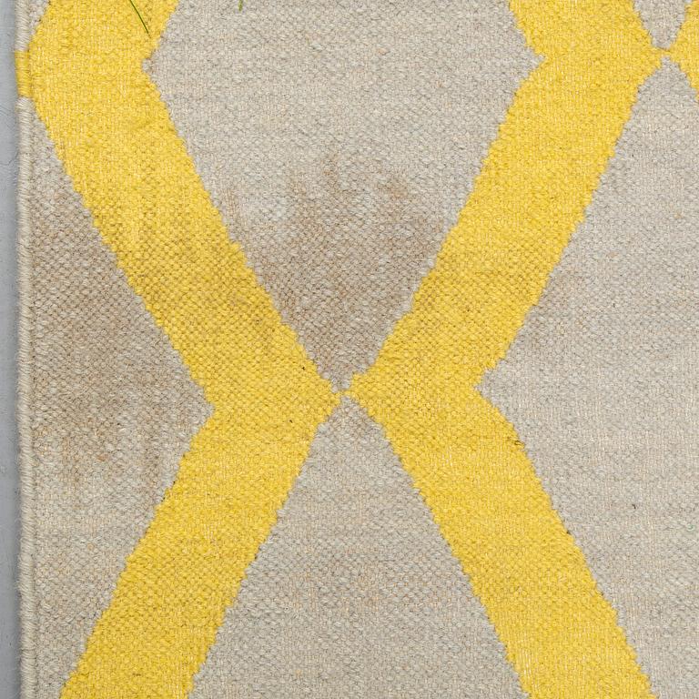 A RUG, flat weave, ca  243 x 155 cm.