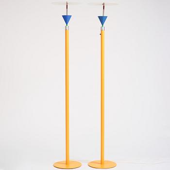 Olle Anderson, golvlampor, ett par, "Halo Halo", Boréns, 1980-tal.