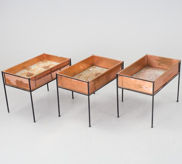 A pair of 20th century flower boxes from Gnosjö Konstsmide.