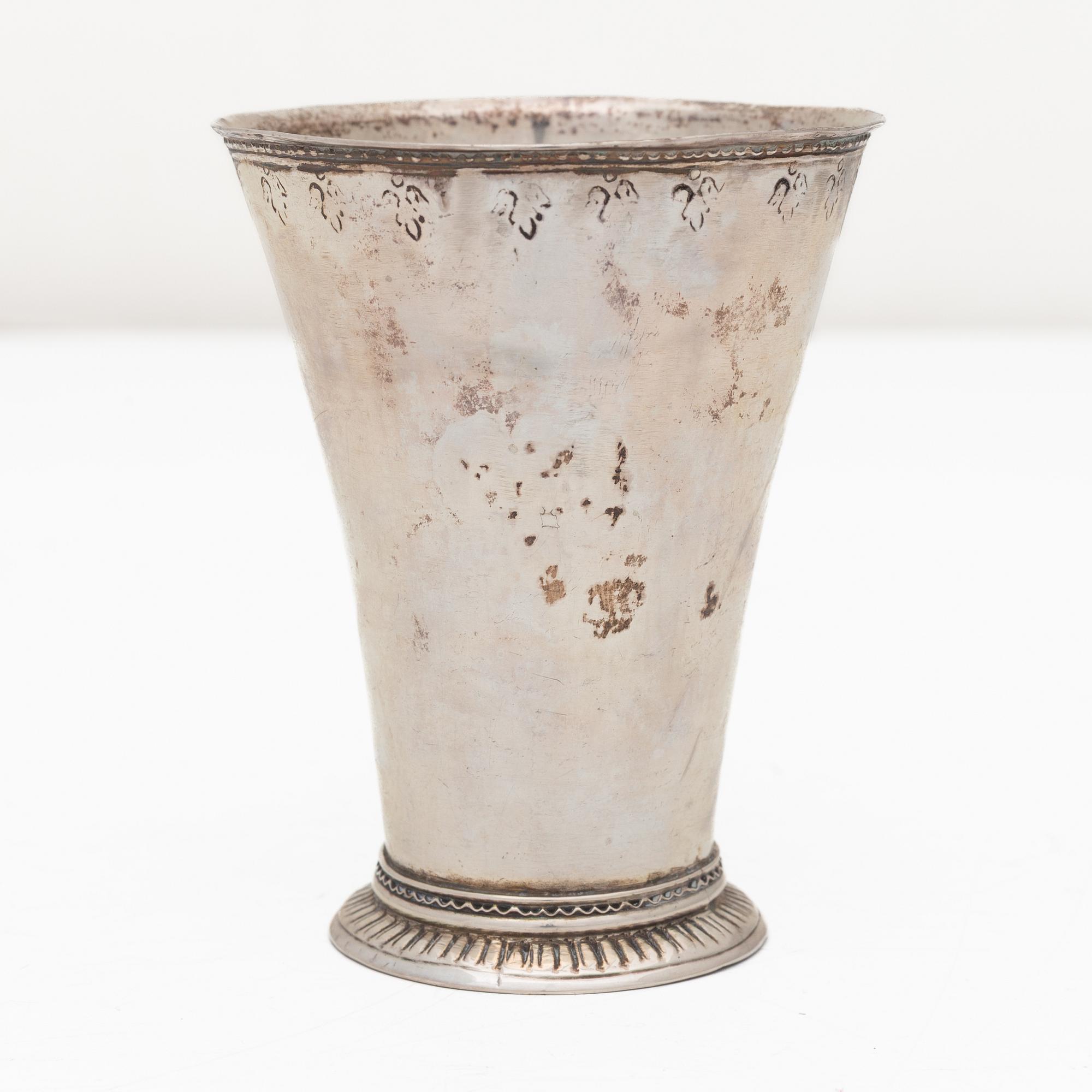 A Swedish silver beaker, mark of Mikael Hammarberg, Härnösand, 1766.