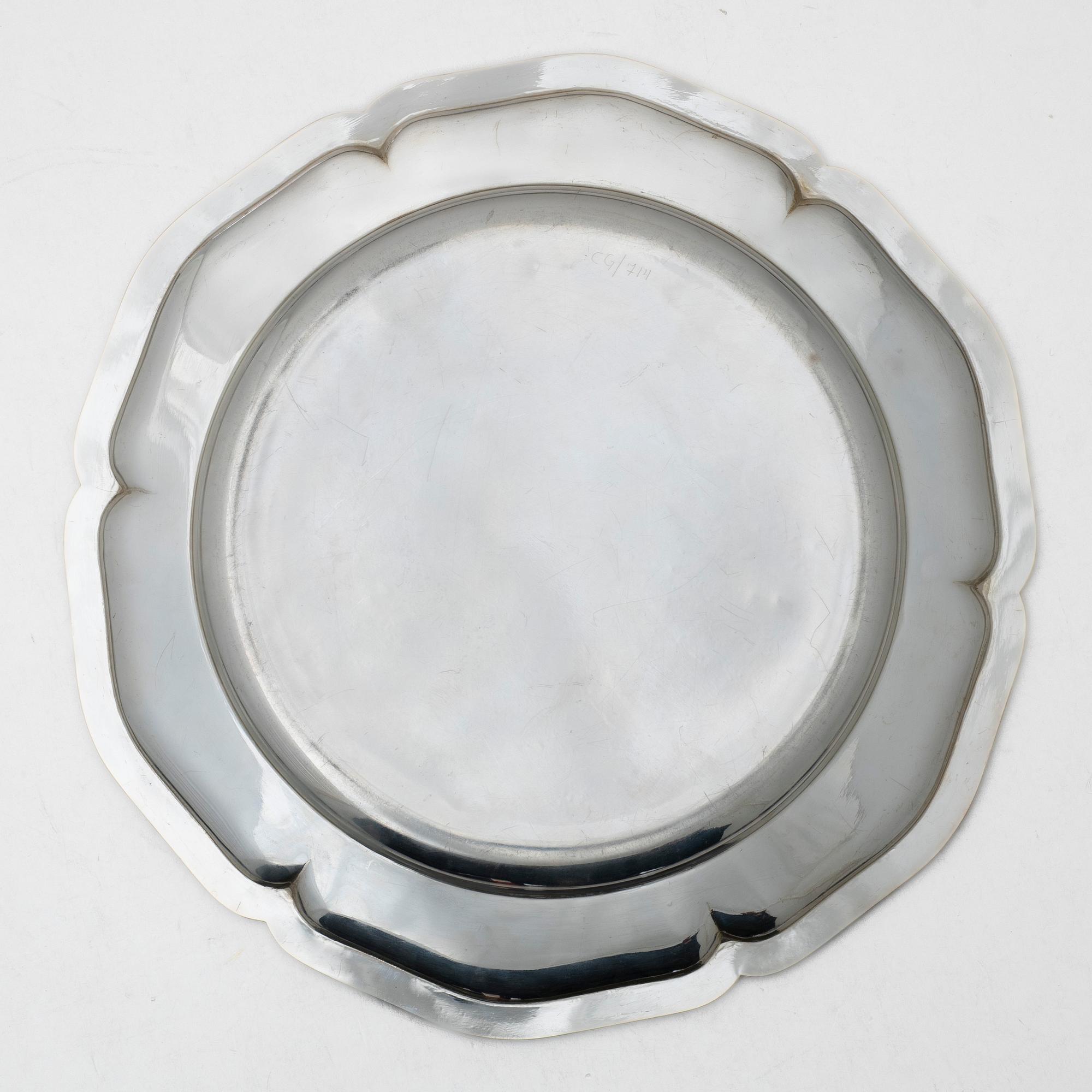 Guldsmedsaktiebolaget (GAB), A silver dish, Stockholm 1928.