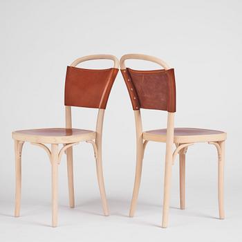 Jonas Bohlin, a set of six 'Vilda 3' chairs from Gemla, Diö, Sweden, 2018.