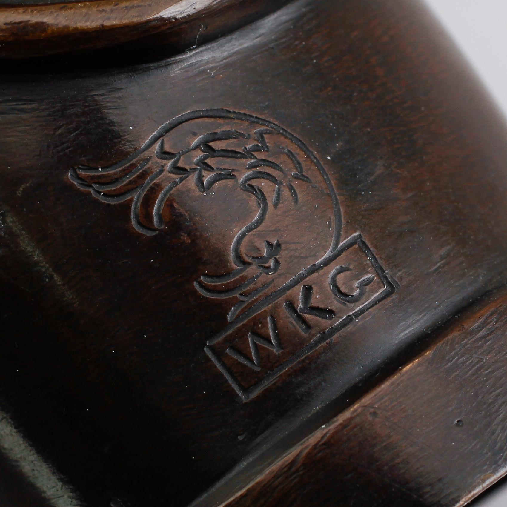 SKULPTUR, brons, W. Sliwka, Wien, signerad.