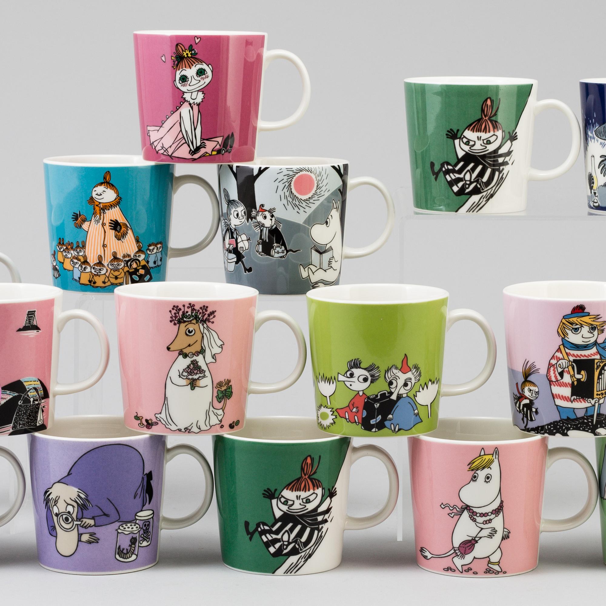 MUMIN MUGGAR, 15 ST. Moomin-Characters, Arabia, Finland.