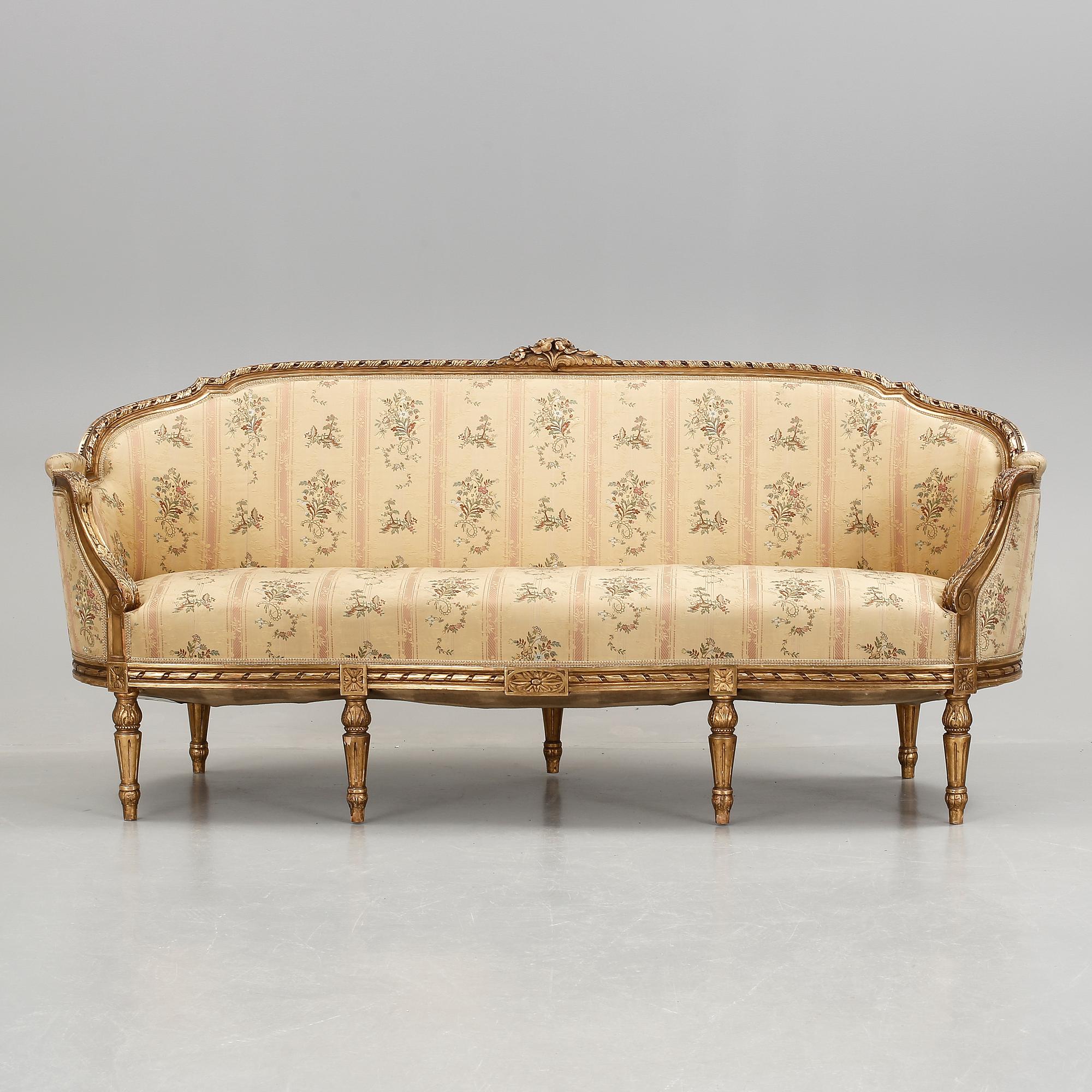 BADKARSSOFFA, Louis XVI-stil, 1900-talets första hälft.