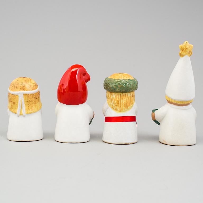 LISA LARSON, figuriner, 4 stycken, stengods, Gustavsberg och Rörstrand.