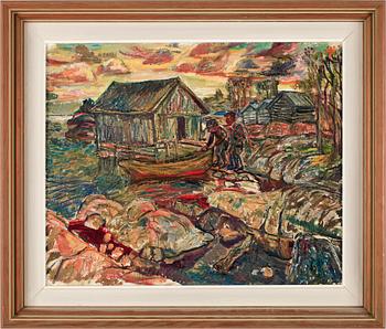 OLLE NORDBERG, olja på pannå, sign. o dat. 60.