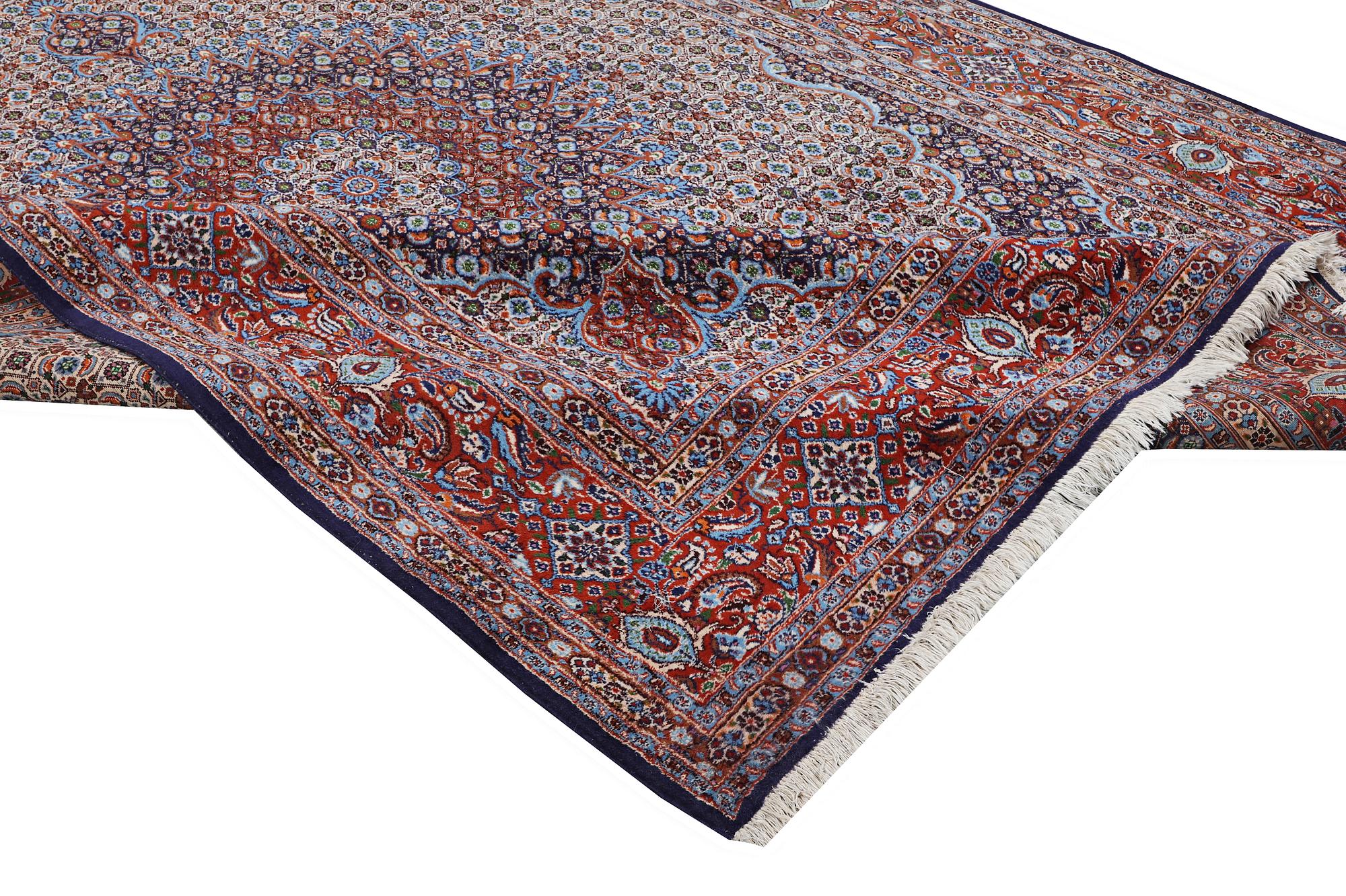 A carpet, Moud, ca 360 x 248 cm.