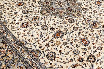 A carpet, Kashan, c. 412 x 300 cm.