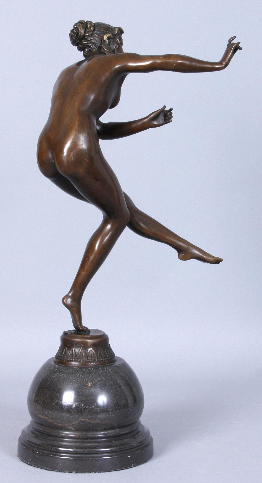 SKULPTUR, brons, märkt CL.JR. COLENEI, 2000-tal.