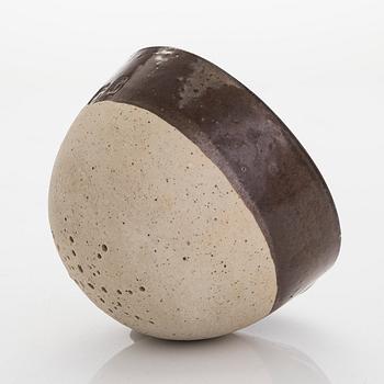 Kyllikki Salmenhaara, a stoneware tea strainer signed KS.