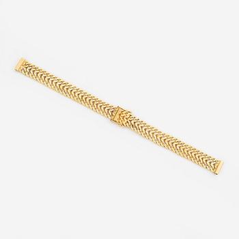 Klocklänk, 18K Bolidenguld, fiskbenslänk.