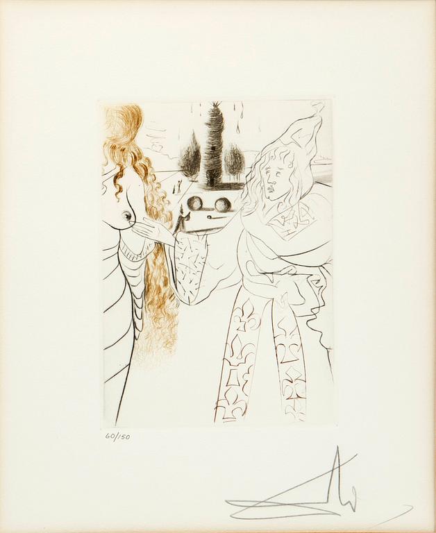 Salvador Dalí, "La femme adultere" ur "Le Décameron".