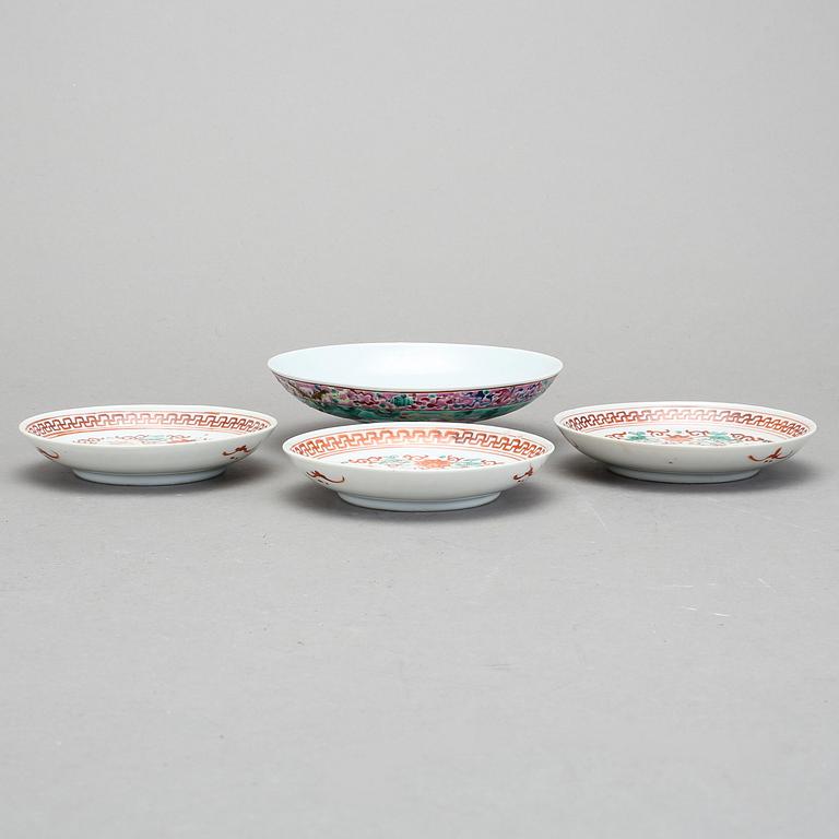 FAT, 3+1 st, porslin, Kina, 1800/1900-tal.